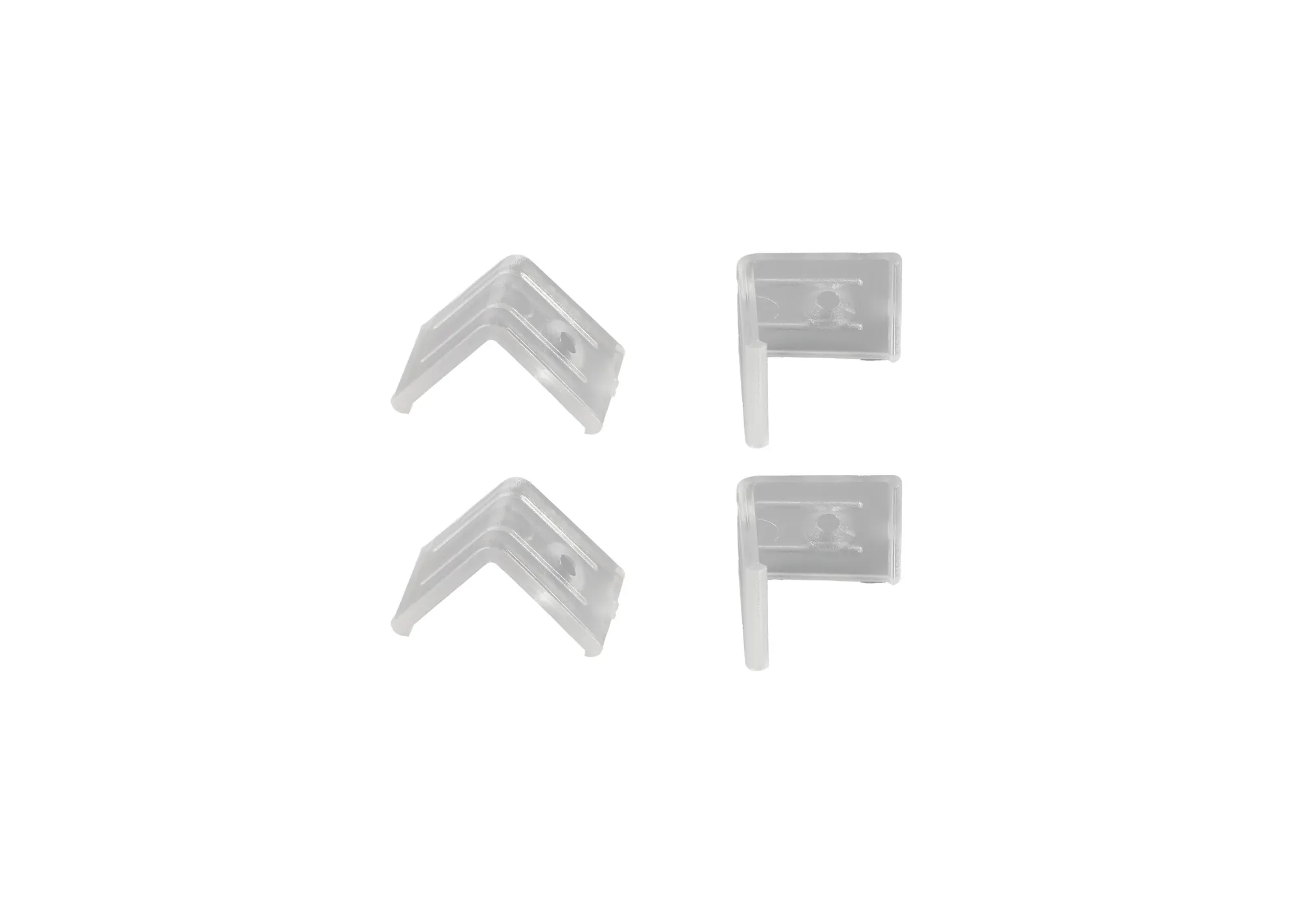 Tiras 2m, 18 x 18mm Black Corner Aluminium Profile With Diffuser And Accessories M7418  Mantra Fusion Tiras LED Profile